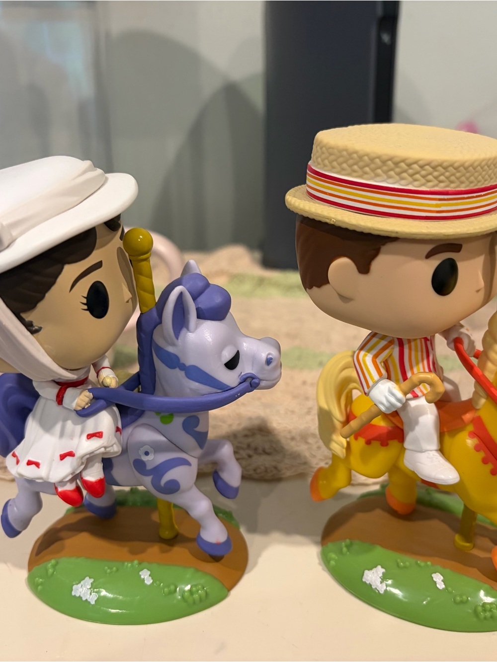 Funko Purple and Blue Carousel Horse Pair Figure Set